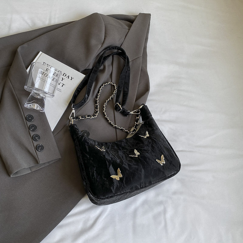 Nicho Zhong bolso de diseño casual para mujeres 2024 bolso de hombro de mariposa de verano nuevo bolso de gran capacidad