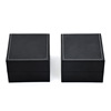 Black plastic square stand, polyurethane watch box