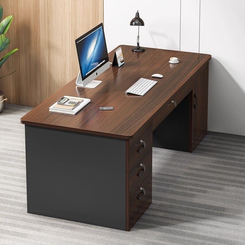 Office Desk, Boss Desk, Home Computer Desk, Simple Modern Office Desk, Staff Desk and Chair, Desk, Writing Desk