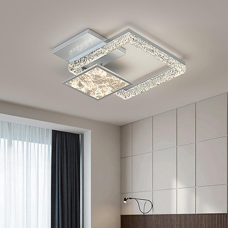 Diseñador italiano de alta gama lámpara de techo de sala de estar nube niebla luz de lujo lámpara principal de cristal paquete de casa completa Zhongshan 440L