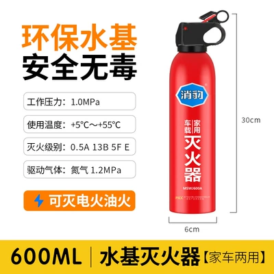 Vehicle fire extinguisher: Genuine, Small Size for Private - xiaobao-13b-fire-extinguisher-600ml