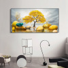 high definition Printing Gold Tree Background wall decorate Hanging picture Modern home decorative painting Amazon Foreign trade Exit