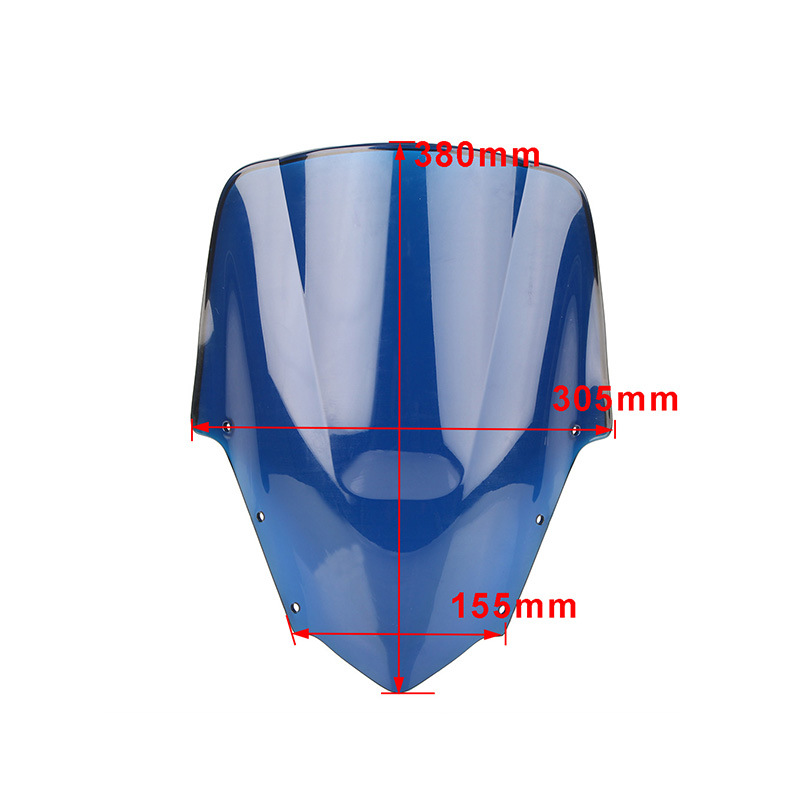 Suitable for Yamaha FZ1S 2006-2011 model front windshield modification, elevated wind deflector cover, windscreen