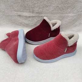 批发2025保暖棉鞋女冬季加绒厚底防滑中老年外穿妈妈鞋老人鞋棉靴