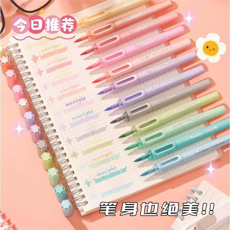 Мягкий головной блестящий highlighter мультicolor блестящий перо офис специальный граффити маркер ручной счётчик highlighter