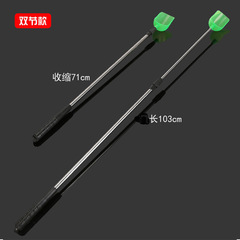 不鏽鋼打窩勺單節雙節可伸縮定位三節拋餌勺遠投撒餌勺漁具打窩器