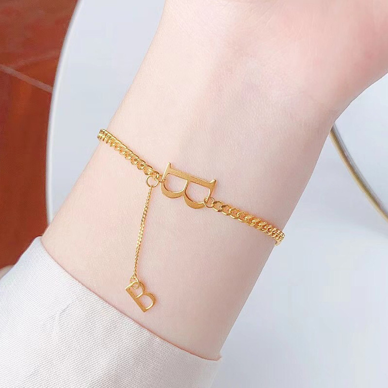 SKU-04-A5208金色BB手链-16_5厘米