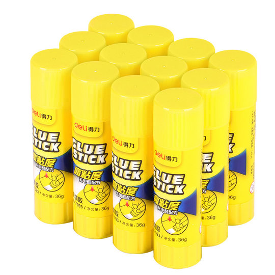 Deli 7090/7091/7092/7093 Business Learning Transparent Solid Glue High Viscosity Financial Office Glue Stick