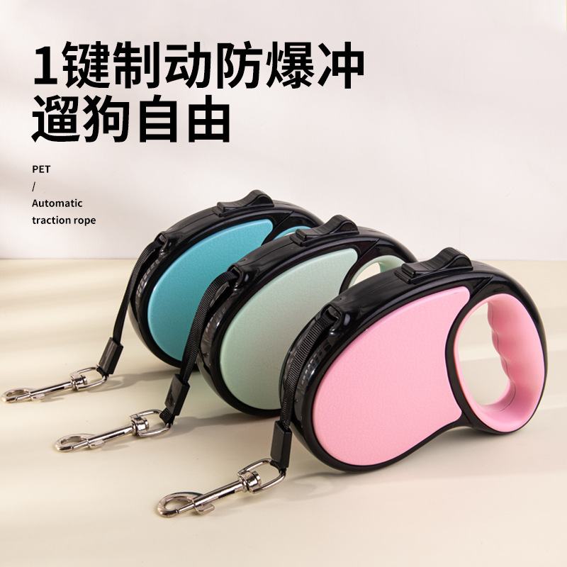 Dog telescopic traction device explosion-proof traction belt special…