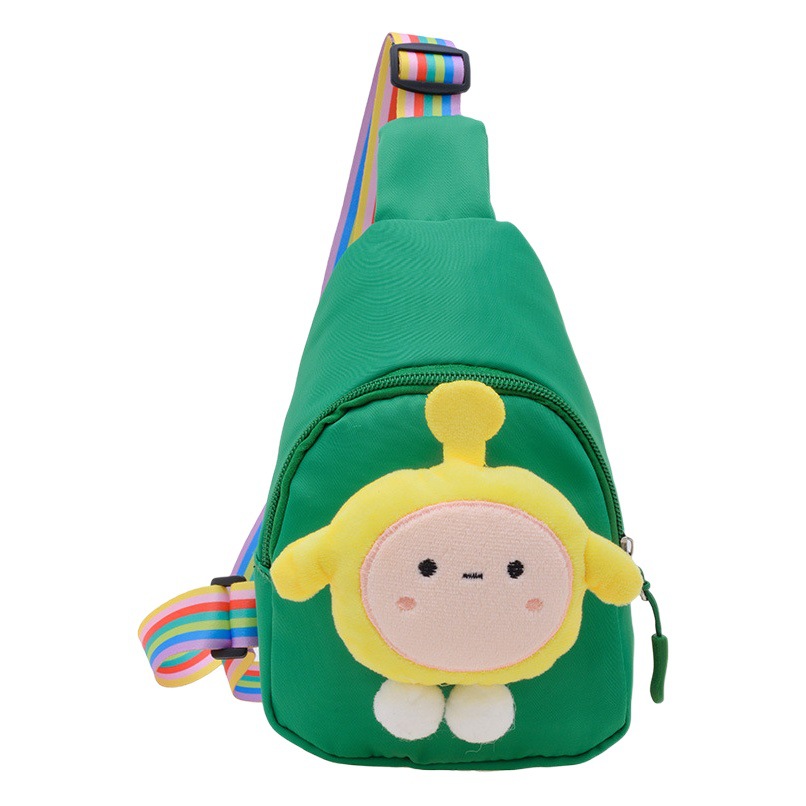 New fashion cute cartoon children's chest bag girls' shoulder bag plush shoulder bag western style girls' small bag fashion wholesale