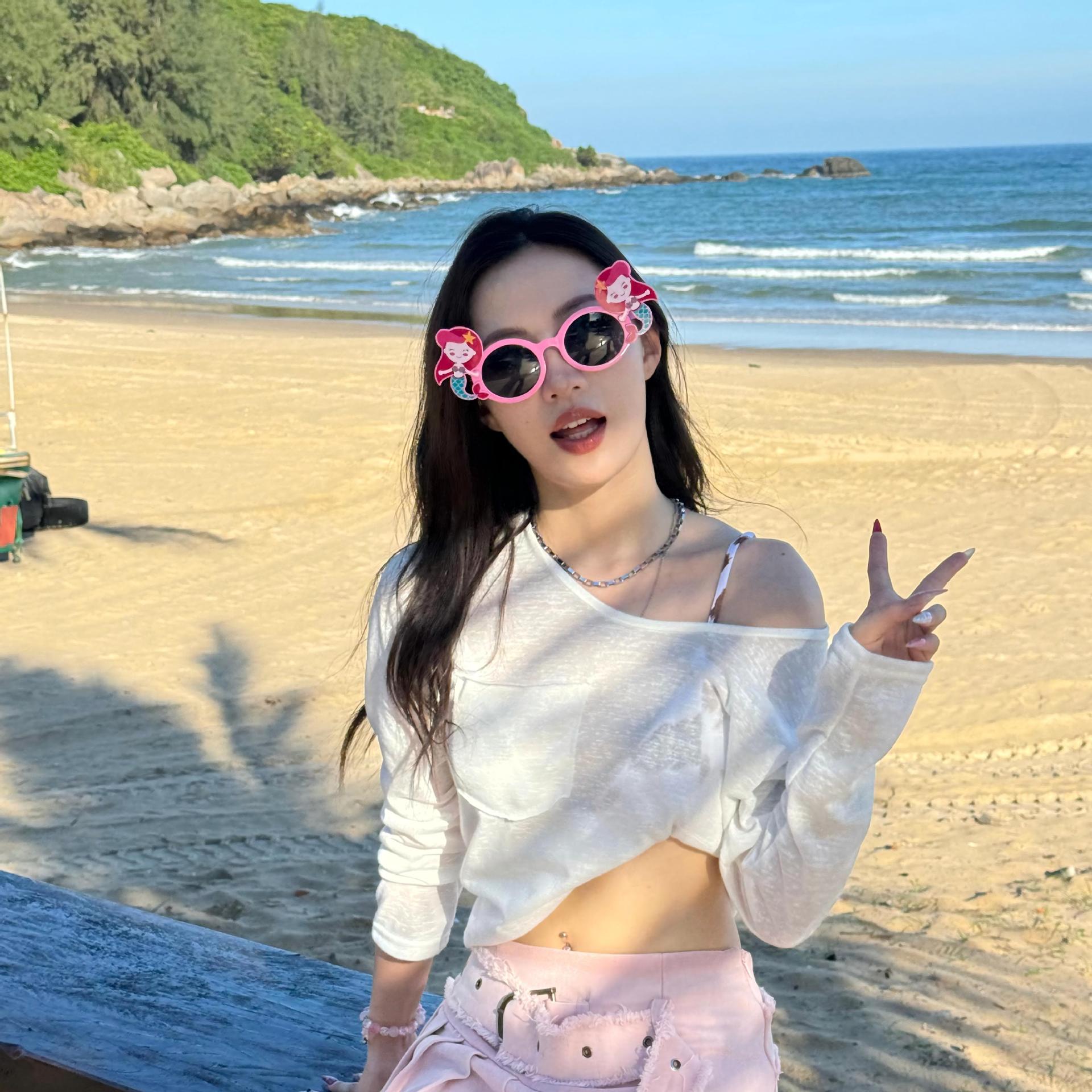 Gafas de Fiesta con Temática Hawaiana, ABS, Divertido, Decorativo, para Fiestas en la Playa y Festivales de Música