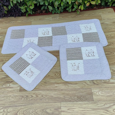 Without Backrest, Single-Piece Car Seat Cushion | Seat cushion, seat cover - come-on-duck-brown-5050cm-front-row-single-piece