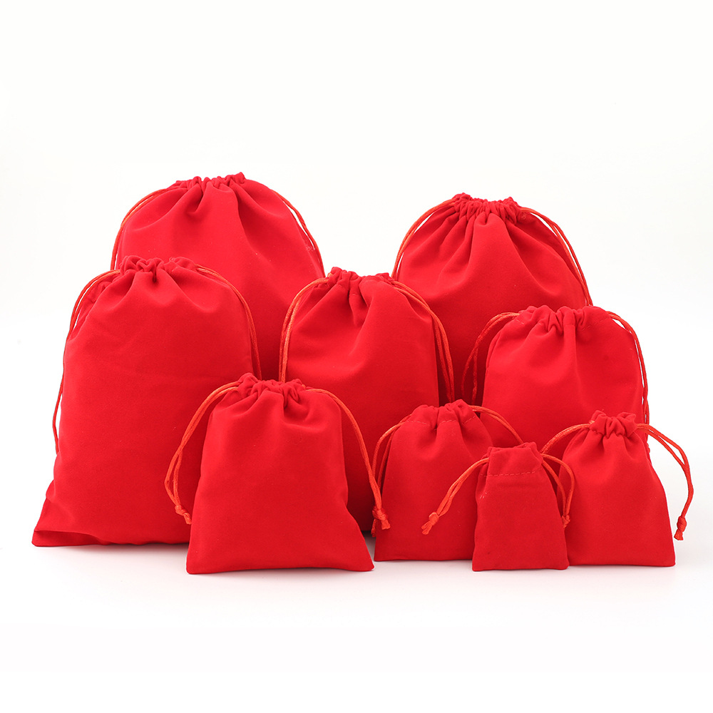 Bolsas de tela de terciopelo, bolsas de tela de terciopelo cerradas, joyas, bolsas de tela de terciopelo de alta calidad, cuerdas coreanas image 6