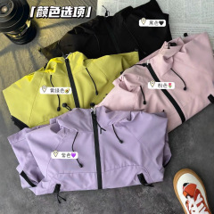082308 秋季新款 儿童韩版户外机能风冲锋衣外套 一件代发