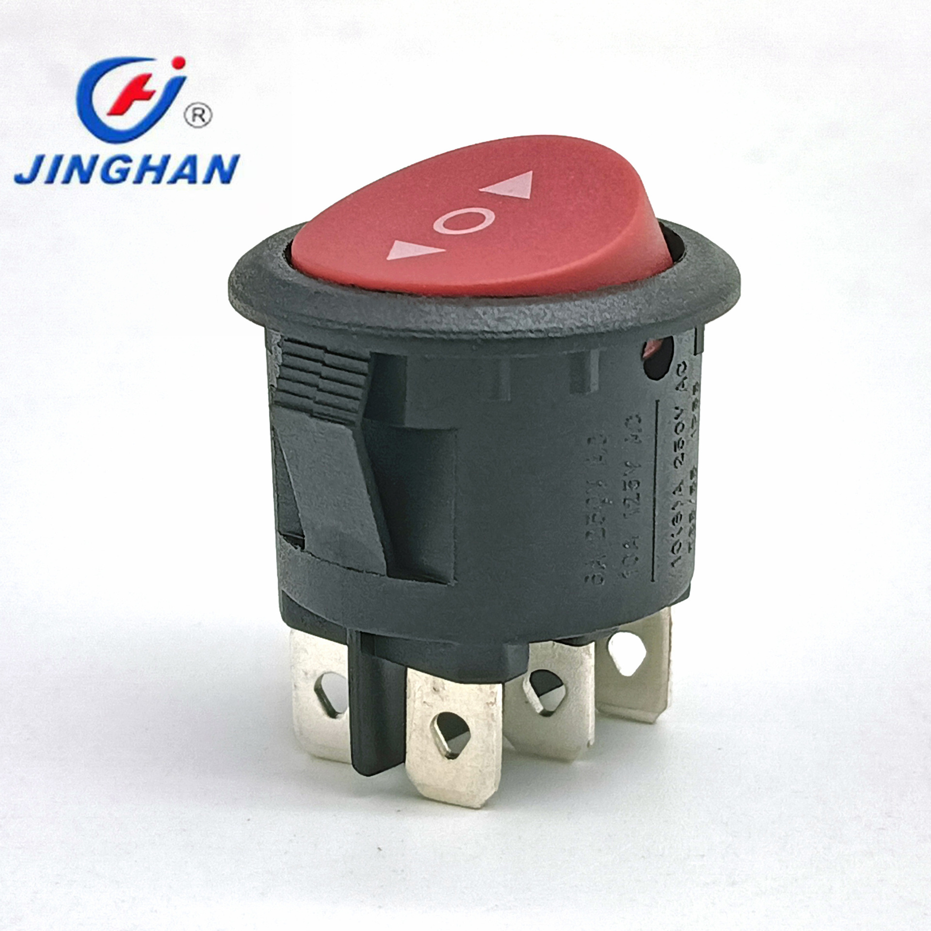 晶瀚 JINGHAN 6P三档船型开关 单复位开关榨汁机开关 KCD1-226D/V