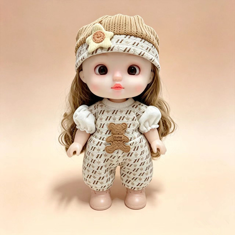 Fashionable New Style 26-- 28cm Cute Expression Doll Clothes Set for Dressing up and Practicing Dressing for Children Fashionable New Style 26-- 28cm Cute Expression Doll Clothes Set for Dressing up and Practicing Dressing for Children