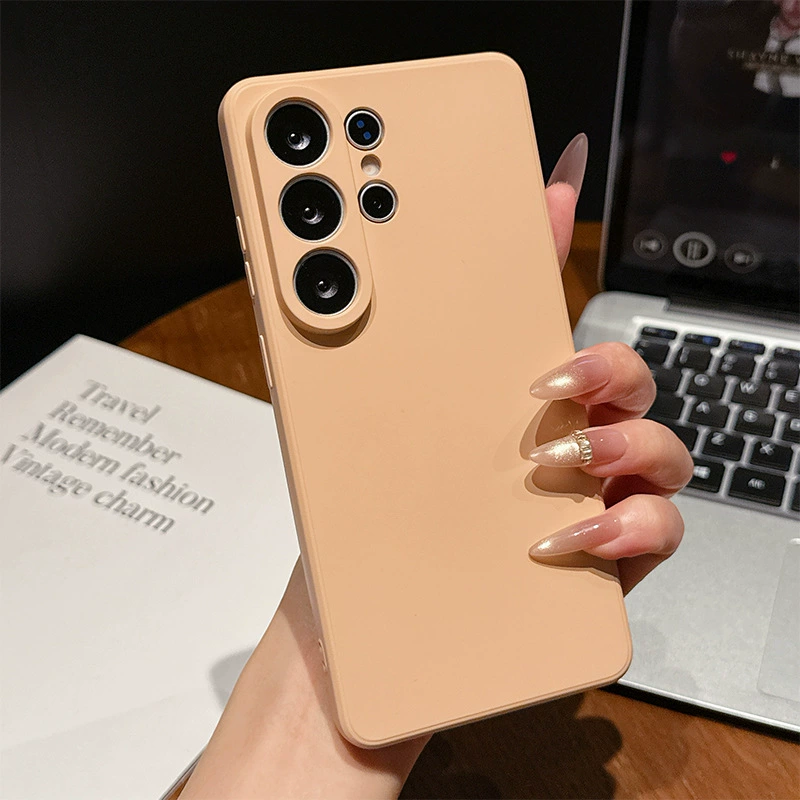 Силиконовый чехол для телефона (совместим с Samsung S25/S24) — жидкий узор Кубика Рубика, тонкий софт силикон