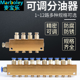 Oil distributor oil distributor adjustable oil discharge adjustable oil distributor oil distribution lubrication system distribution valve