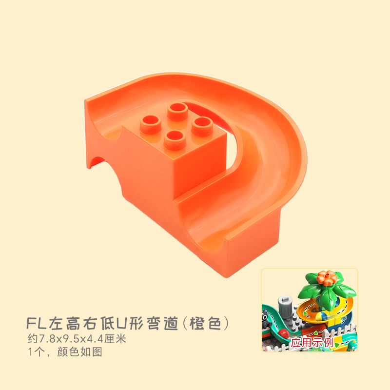 FL левая высокая правая низкая U-образная кривая (оранжевая)