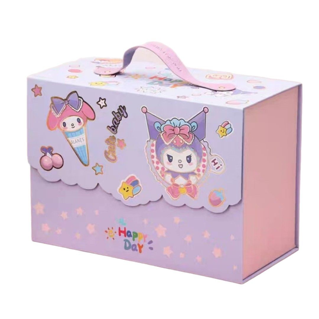 Caja de regalo de negocios de alta calidad bebés nacieron en luna llena compañero de vino regalo de mano caja de regalo de aniversario de niños caja de cumpleaños de dibujos animados image 5
