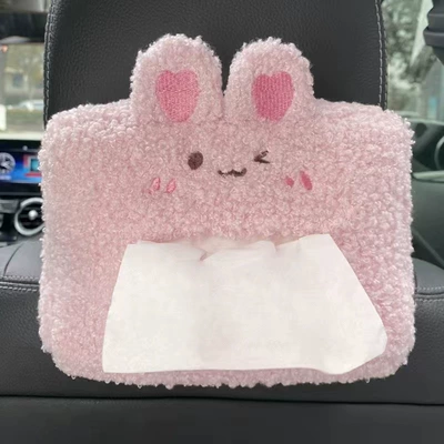 Car tissue box/set — Tissue Box Car Armrest Box - strawberry-rabbit-tissue-box