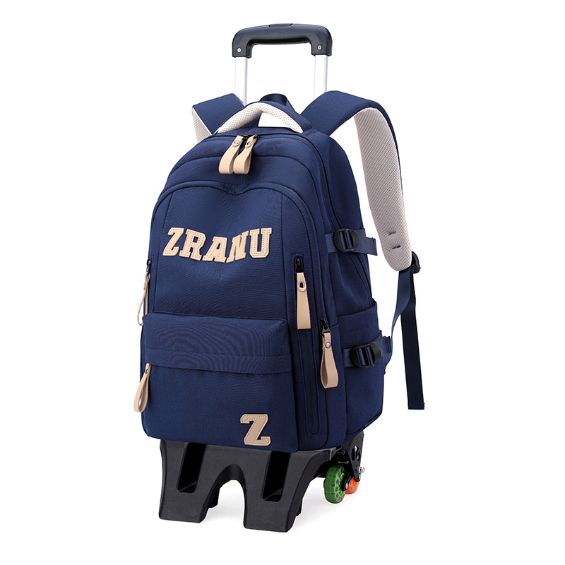 Mochila de pescado natural, mochila de ruedas para estudiantes de escuela primaria, mochila de espaldas para estudiantes de secundaria, hombros para estudiantes de secundaria