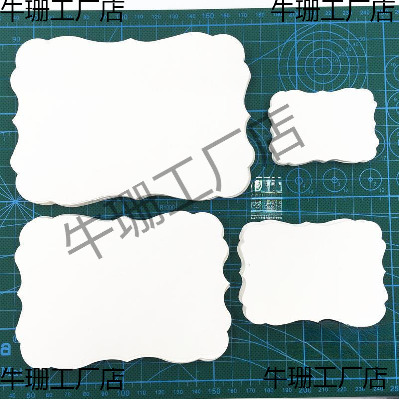 Lace Special-Shaped 315g White Cardboard Printed Piece Collage Hand-Painted Card Blank Scrapbooking Photo Album Greeting Card Handmade Material