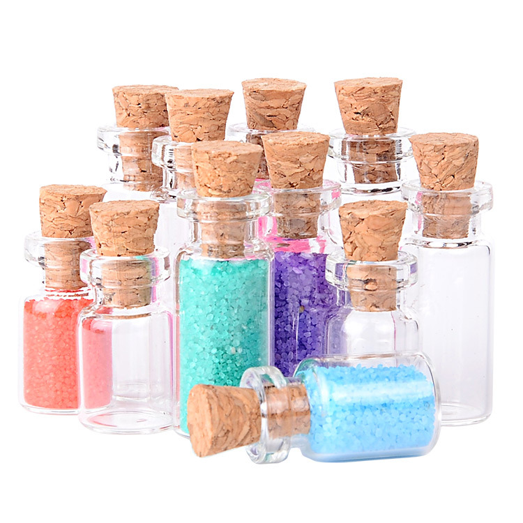 10MM Diameter Mini Wood Plug Wish Bottle Cross-border Bestselling Controlled Glass Bottle Wholesale DIY Material Accessories