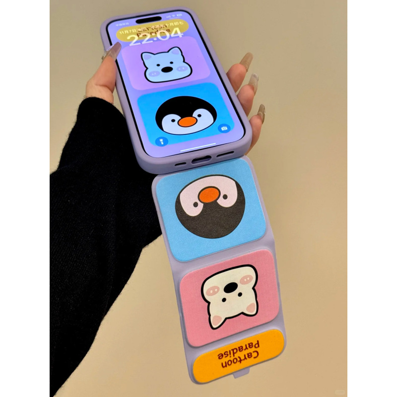 Cute Cartoon Flip Magnetic West Highland Folding Stand iPhone16/15 Phone Case for Apple 14/13 Cute Cartoon Flip Magnetic West Highland Folding Stand iPhone16/15 Phone Case for Apple 14/13