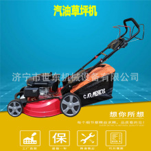 四冲程汽油自走割草机 21寸手扶汽油草坪机价格 世东草坪修剪机