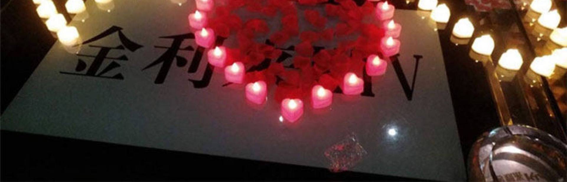 Elektronische Kerzenlampen Geburtstag Jahrestag Hochzeit Neujahr Laternenfest rotes Licht LED Ambientelampen Altar rote Flammenlose Kerzen