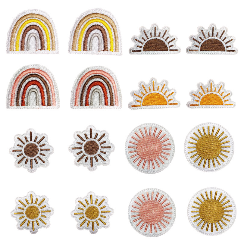 Iron-On Cartoon Sun Embroidery Patch Bohemian Decorative Patch Embroidered Patch Garment Accessories Hot Melt Adhesive Iron-On Cartoon Sun Embroidery Patch Bohemian Decorative Patch Embroidered Patch Garment Accessories Hot Melt Adhesive