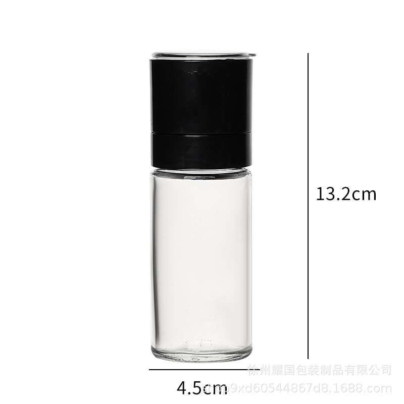 Molinillo manual transfronterizo hogar cocina botella de molienda de acero inoxidable botella de molienda de grano de pimienta negra botella esparcidora ultrafina