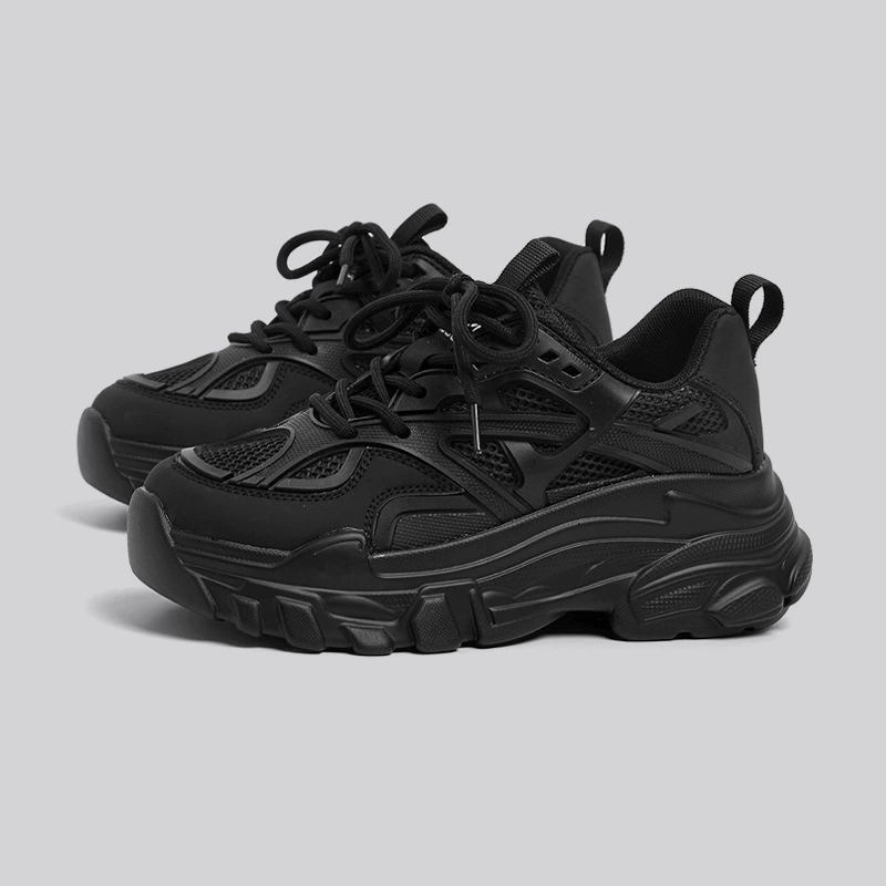 2023 новая сетка красная и толстая подошва маленькая белая обувь дикая спортивная