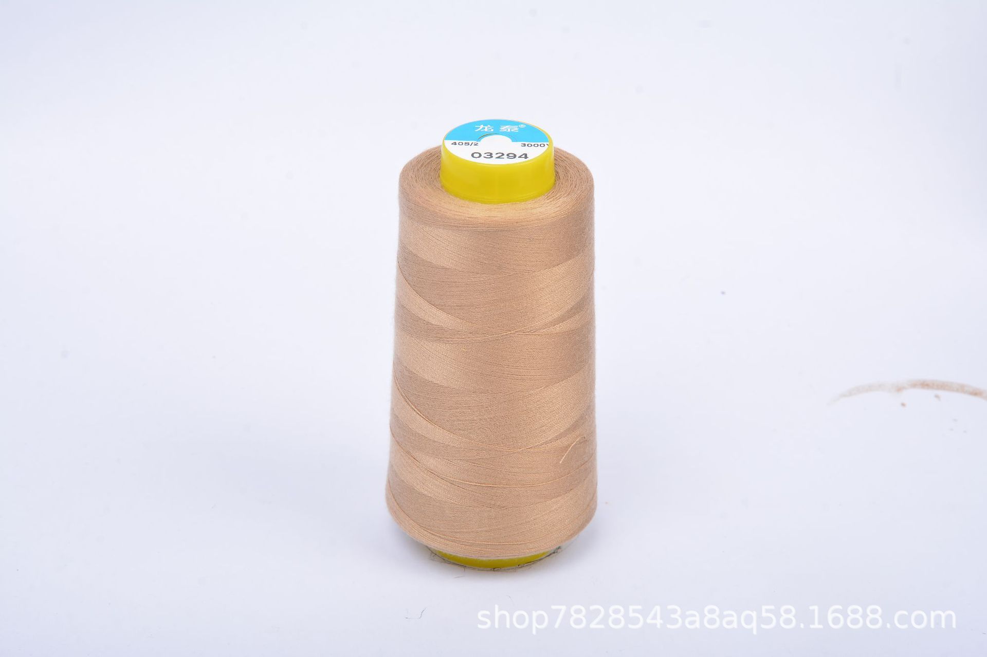 402 Liu Qing 3000 yardas línea de costura serie marrón línea especial de fábrica de ropa línea de máquina de coser de alta velocidad