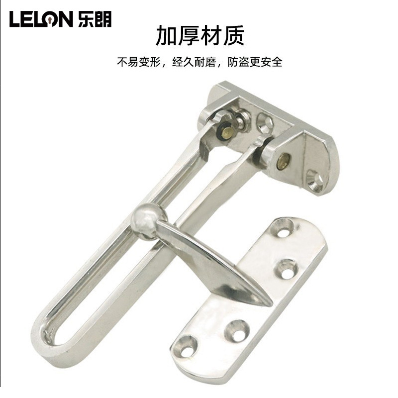 Personalizada aleación de zinc antirrobo hebilla gruesa perno de puerta de seguridad universal perno de bloqueo de puerta de hotel anti-perno