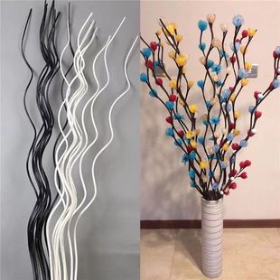 Artificial flower pole bold flower pole 1.4 meters fake branches 20 ground silk net flower material long flower pole flower branches