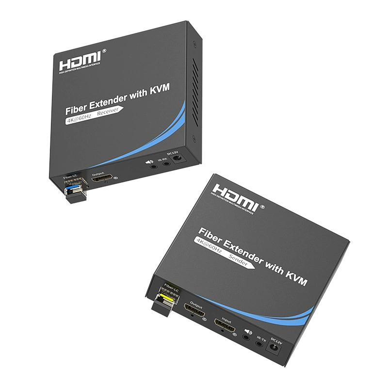 eKL 4KHFKU100 световое конечное устройство HDMI4K60 USB оптоволоконный удлинитель 20 км LC оптоволоконное однопроводное