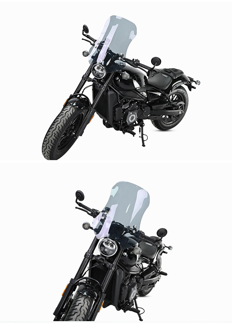 Motorcycle Windshield for CFMOTO 450CLC Modified Tempered Glass