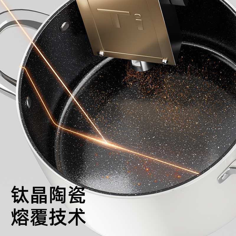新款陶瓷不粘锅家用陶瓷汤锅加深大容量煲汤锅通用炉灶汤锅批发|undefined