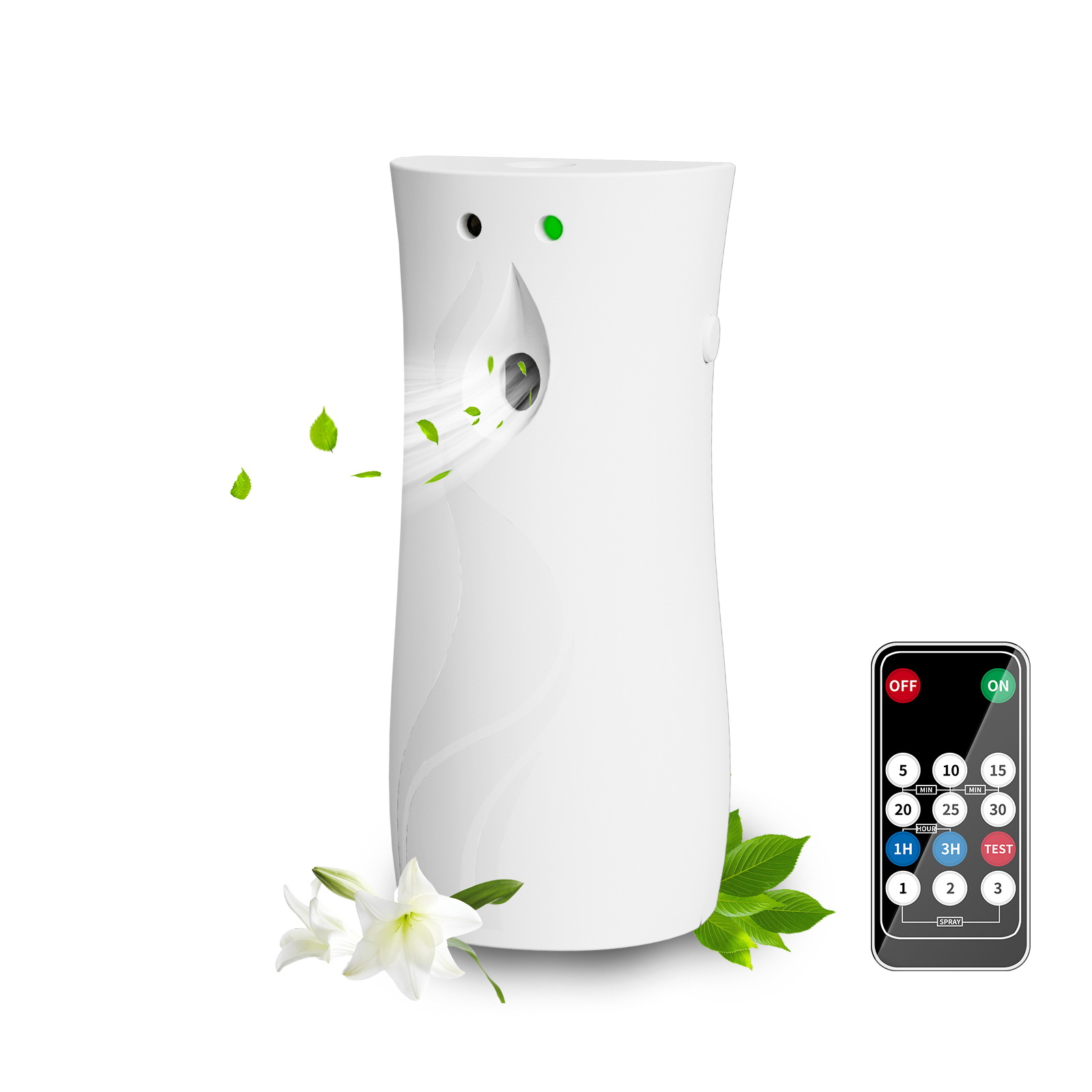 Máquina de aromaterapia automática sensible a la luz inteligente máquina de fragancia de aerosol de hotel difusor de desodorante máquina de fragancia de hogar inodoro