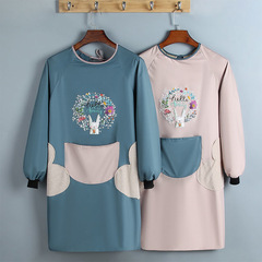 Apron wholesale household kitchen waterproof oil-proof washable workwear men's cover-up cute Korean style women's cooking apron