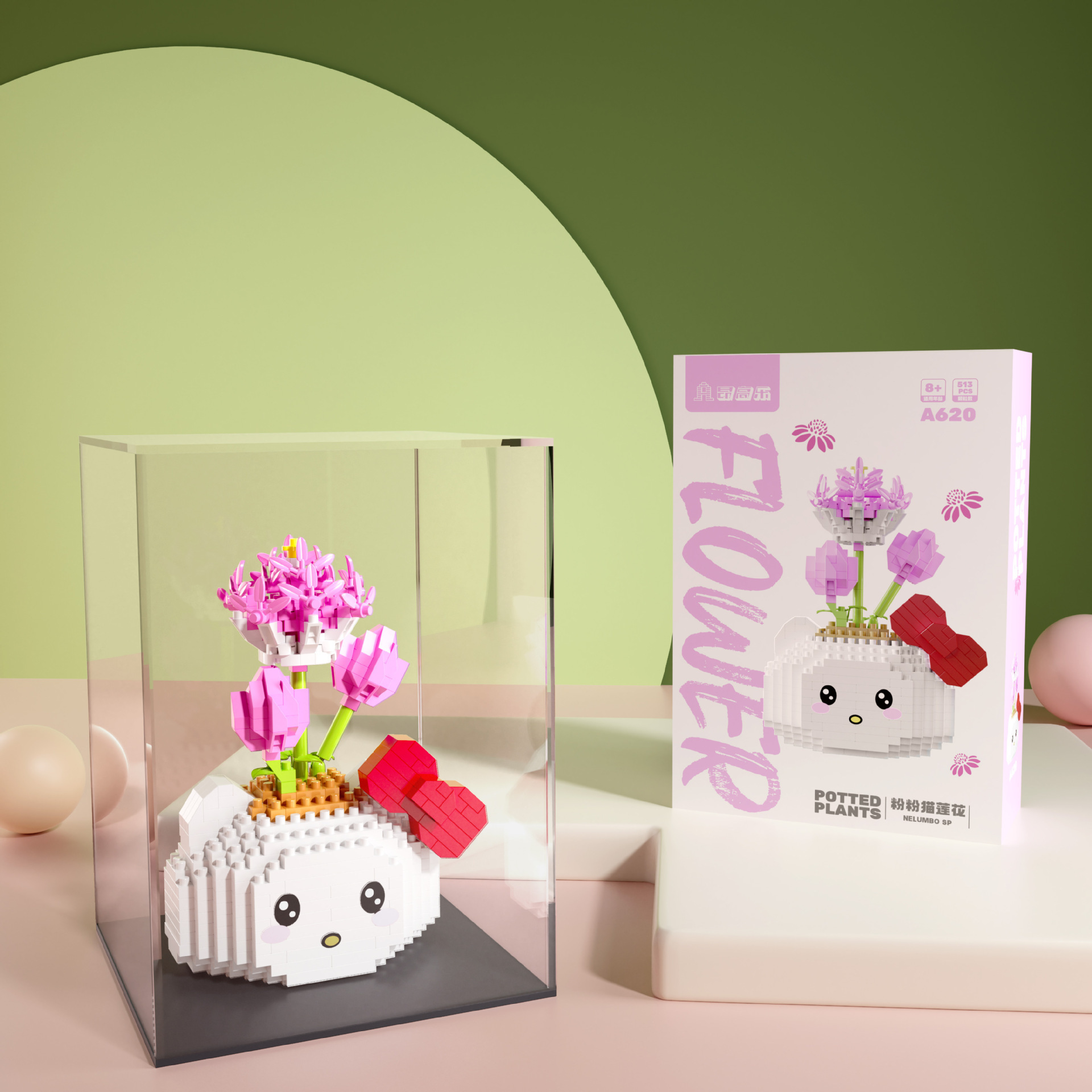 Anggaole en maceta flor eterna compatible con Lego ensamblado bloques de construcción muñeca de La Flor de los niños educativos adornos de juguete al por mayor