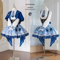 Fontaine Voyage Funina Косплей Костюм Игра Аниме Лолита Платье Genshin Impact Косплей Костюм Хэллоуин.