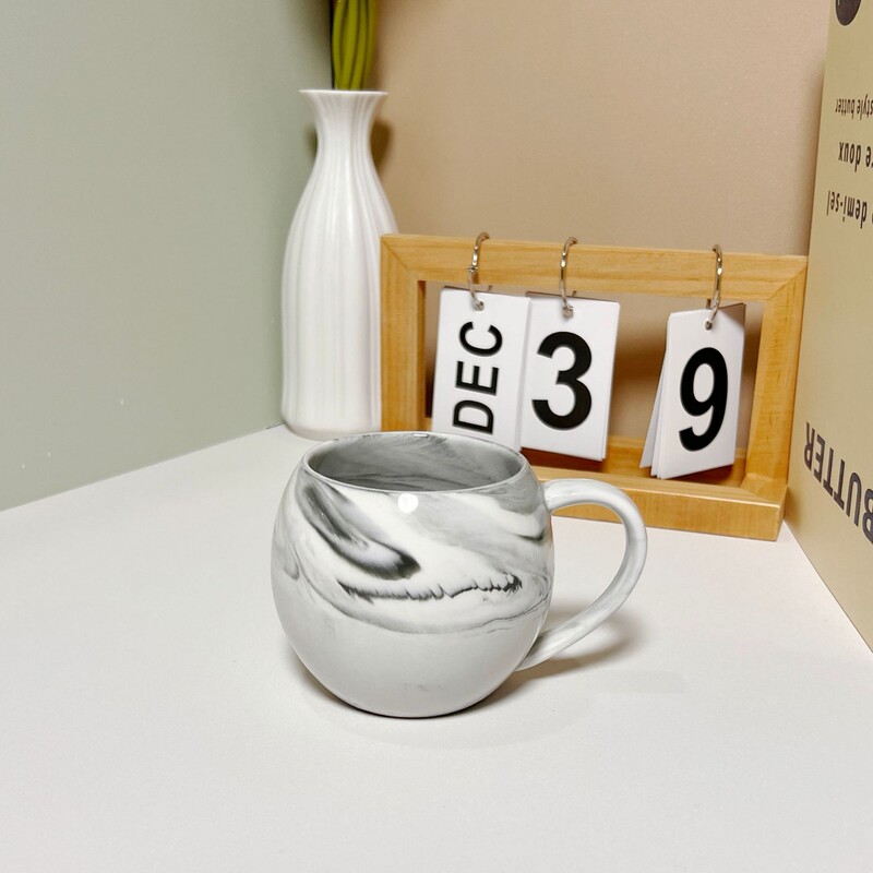 特价少女粉色火烈鸟大理石纹陶瓷杯水杯满月结婚伴手礼品杯|undefined