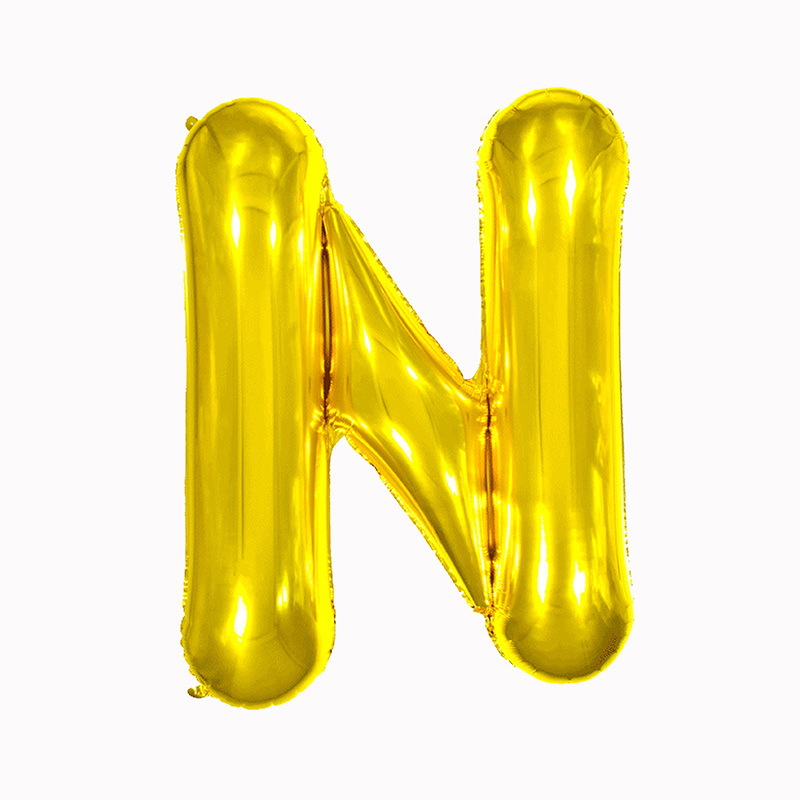 32 pulgadas 40 pulgadas 16 pulgadas inglés carta globo de aluminio fiesta de cumpleaños decoración de la boda papel de aluminio globo escena diseño
