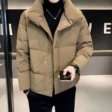 新款羽绒男冬季外套中青男士上衣服短款修身立领韩版加厚潮牌上衣