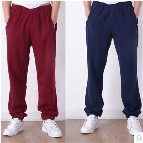 Spring and Autumn Plus-Size Men's Sports Pants, Oversized Hip-Hop Casual Joggers, Tapered Thin Sweatpants for Couples