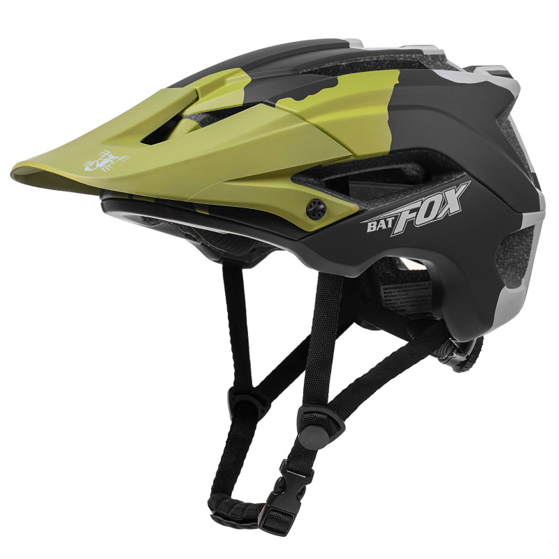 Batfox fuera de la carretera monopatín casco medio casco polea bicicleta casco protector montaña bicicleta montar casco