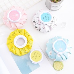 Folding ice pack, hot and cold compress, polyester cloth, thickened, leak-proof ice cube, large diameter winter hot water bag, hot treasure bag